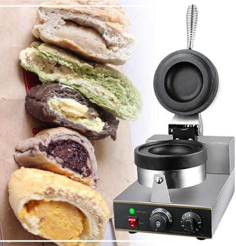 Macchina Per La Cottura Di Hamburger E Panini Con Teglie Antiaderenti, Controllo Della Temperatura Da 50 A 300 ℃, Pressa Per Panini, Per Colazione E Gelato, Waffle,110V
