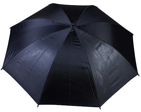 85cm Foto Regenschirm mit Schwarz Silberner Oberfläche für Fotografie | Aluminiumschaft, Streulicht Gleichmäßig Verteilen, Licht Unerwünschter Strahlen Mindern