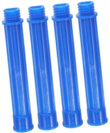 iplusmile 4pcs Caulking Extension Tubes Small Screw-on Caulk Finishing Tips Reusable Caulking Nozzle Adapters for Pneumatic Caulk Guns Glass Sealant Applicator Accessories