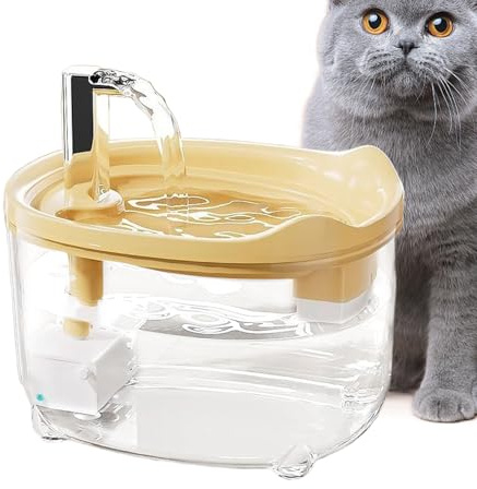 Fuente para gatos, dispensador de agua para perros, 1.5 L, silencioso y automático, suministros para mascotas, para alimentación interior, hogar, apartamento, gatito, cachorro, animales pequeños