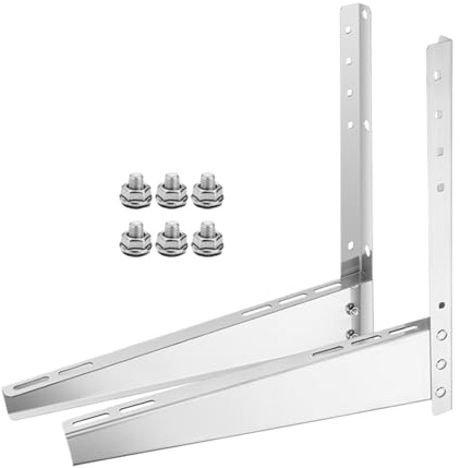 Soporte Para AC, Soporte para AC, Montaje Ajustable en Acero Inoxidable con Función de Carga para Instalación en Dormitorio Sala de Estar Apartamento Sótano