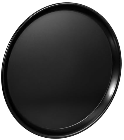 POPETPOP Plaque à Pizza Ronde Antiadhésive en Alliage d'Aluminium 30 CM Résistante Jusqu'à 230℃ Accessoire de Cuisson pour Four Moule à Pâtisserie Facile à Nettoyer et Démoulage sans