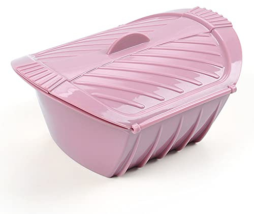Bandeja vaporizadora de silicona para microondas con asa y tapa división desmontable Utensilios cocina preparación comidas Segura congelador lavavajillas