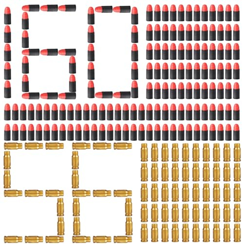 Foam Darts,216 Stück Foam Bullet,Darts Bullets,Ersatzpfeile Munition,Nachfüllschaum Dart Bullet,Pfeile Dart Bullets,Schaumstoff Munition,für Schießspiele Spielzeug Pistole