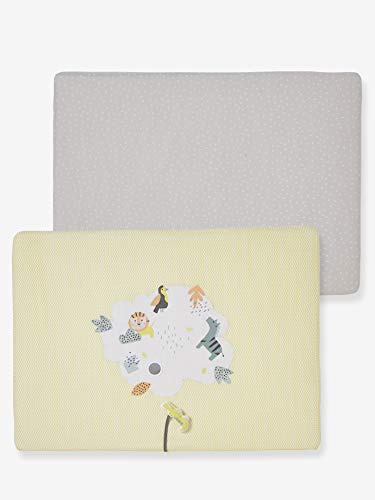 Vertbaudet 2er-Pack Krabbelbox-Bezüge,Color Jungle Mehrfarbig ONE Size