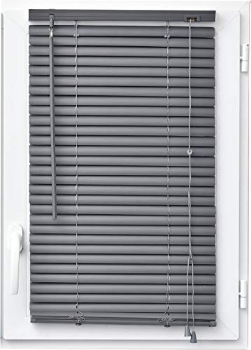 MadeInNature Store vénitien Vinyle, Pose Facile avec ou sans perçage, modèle et Coloris au Choix (Anthracite 936, Largeur 50 cm x Hauteur 130 cm)