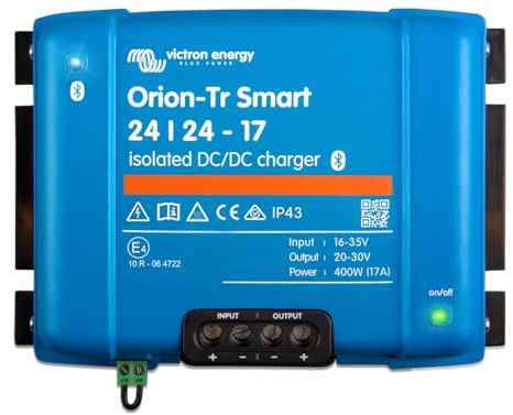 Victron Energy Orion-Tr Smart DC-DC Ladebooster (Bluetooth) - 24/24V, 17 Amp, 400-Watt - Batterie Ladegerät für Doppelbatteriesysteme - Isoliert