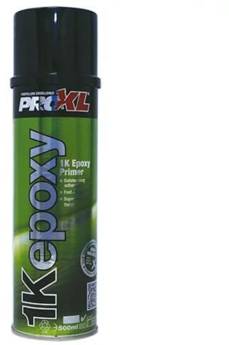 PROXL 1K Grey Epoxy Primer Aerosol - 500ml | High-Performance, Professional Primer | Direct-To-Metal Adhesion | Fast Drying, Good Flow & Smooth Finish | Rust-Preventing Pigments | Apply Wet on Wet