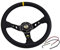 Volante Desplazado MODIFICACIÓN DEL COCHE VIETARIO DEPORTIVO Universal 14 pulgadas / 35 0MM PVC Ruedas de dirección de cuero auto racing Volante Deportivo (Color : C)