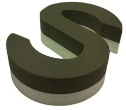 Seat Flor Blumenschwamm Buchstabe von A bis Z (Höhe 25 cm) Schwamm für Blumen (S)