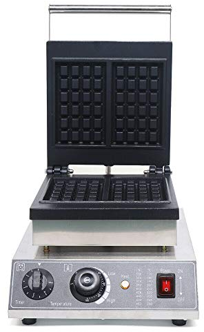 Macchina per waffle elettrica per waffle maker per ciambelle, antiaderente, macchina per sandwich Doughnut Maker per waffle, 6 stili a scelta (quadrato #1)