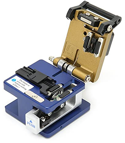 FC-6S Cortadora de Fibra Óptica, Cortador Pelador de Cables de Herramientas de Fibra Óptica Multifunción de Alta Precisión Con Fijación de Longitud, para Fibra Óptica de Un Solo Núcleo Desnudo 125Um