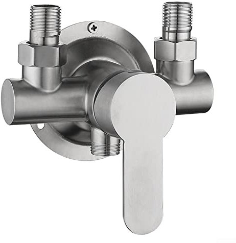 Miscelatore per doccia Rubinetti Bar, Rubinetto per doccia in acciaio Miscelatore per acqua calda e fredda Maniglia in metallo a parete