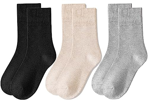 Lomitract Bamboo Mini Crew Socks (Women 5-10), B-off blanco+negro+gris claro, 10