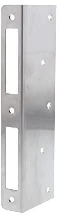 FEPS Reparaturschließblech für Zimmertür Reparatur Winkelschließblech Edelstahl 170 mm DIN links/rechts FE-RS001