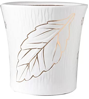 Maceta Interior Macetas de cerámica grandes for suculentas, maceta de cerámica con agujeros de drenaje, regalo de decoración for el hogar y la Oficina de jardinería Jardineras Exterior ( Size : One Si