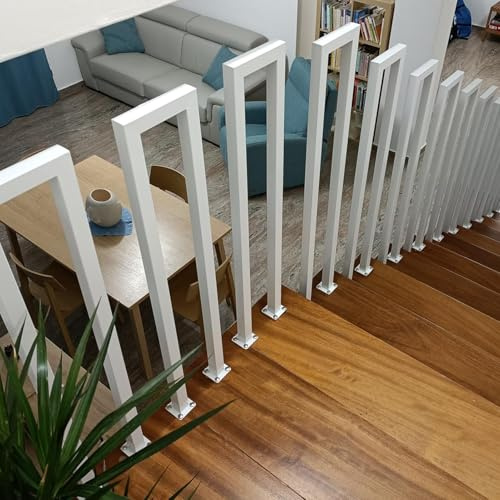 Ringhiera a forma di U, per Esterni, Ringhiera per scale interne, Corrimano, in Ferro Moderno Nordico, per Interni, Corrimano per scale Quadrata, Parapetto Antiscivolo