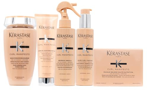 Kerastase Curl Manifesto Shampoo250ml Crème de Jour 150ml Spray 190ml Gelèe 150ml Masque 200ml