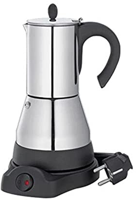 Cafetera francesa Moka eléctrica duradera, máquina de café eléctrica de gran capacidad, accesorios for café for el hogar Cafe 200ml para regalos para amantes del café Café de la mañana Prensa francesa