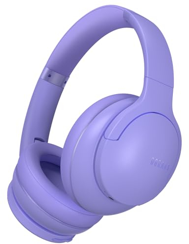 DOQAUS Cuffie Wireless Bluetooth,90 Ore Di Riproduzione,Cuffie Senza Filo Over Ear 3 Modalità EQ -Suono Stereo HiFi Microfono Incorporato,Cuffie Bluetooth senza fili per Telefono/PC,Viola brillante