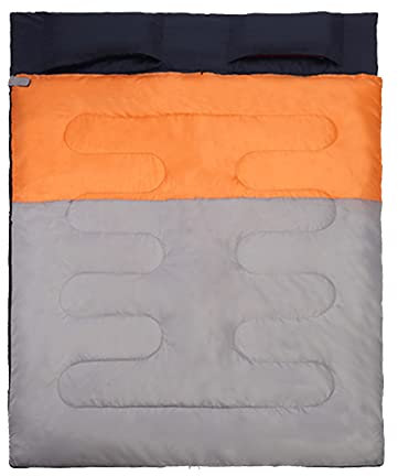 Miuxe Doppelschlafsack Für Erwachsene, Queen-Size-Schlafsack Für Die Ganze Saison, Camping, Wandern, Rucksackreisen, 2-Personen-Schlafsäcke Für Kaltes Und Warmes Wetter