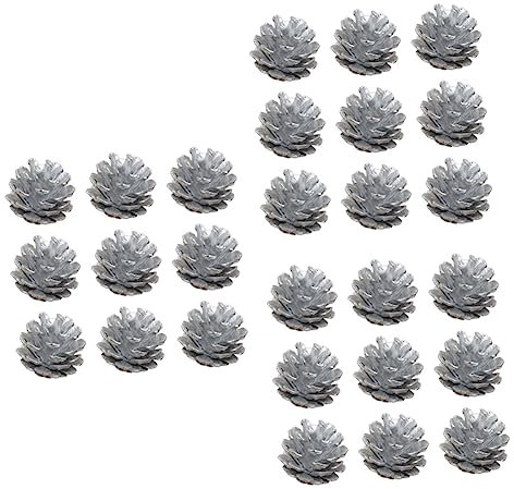 ABOOFAN 27 STK Tannenzapfen Zu Weihnachten Weihnachtsanhänger Danksagung Tannenzapfen Ornamente Präsentieren Weihnachts-bastelbedarf Weihnachtliche Hängende Anhänger DIY Pack Schüttgut