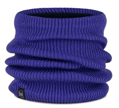 Buff Stickad och fleece halsvärmare ungdom mode halsduk blandad, Ultramarin blå, One size