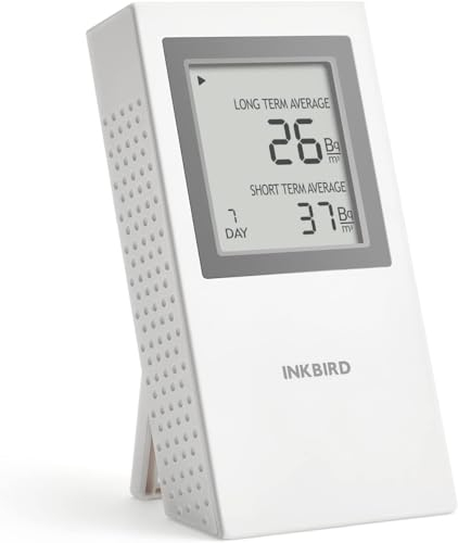 Inkbird Medidor Radon,Detector de Radon Portatile Monitoreo Continuo a Corto y Largo Plazo,Alerta de Pila Baja,Versión EU-Bq/m³,Detector de Gas Radón para Casa, Oficina, Garaje