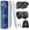 EFEALL Juego de Correas de Sujeción para Riel de Toldo para Autocaravana, Kit de Amarre para Toldo Caravana, Kit de Correas Laterales de Sujeción para Riel de Toldo Caravana