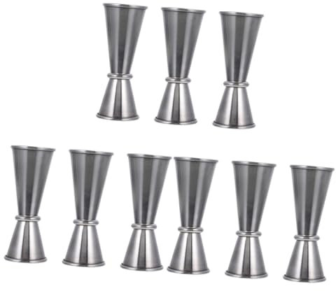 Cabilock 3 Juegos Taza De Onza De Acero Inoxidable Aparejo De Medición Jigger De Barra Japonesa Aparejos Measuring Cups Set Vaso Medidor Taza Medidora Taza De Coctel Silver 3 Piezas * 3