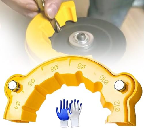 IHVBRHHM 2025 Neuer Bohrerschärfer, Bohrerschleifaufsatz, tragbarer Bohrerschärfer, Bohrerschleifer mit Mehreren Spezifikationen, für Winkelschleifer mit Klingen, Hartmetall-Kobalt-Bohrer (1 Stück)