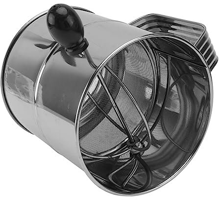 MAGICLULU de Harina de Mano de Malla Densa de Acero Inoxidable para Cacao Hornear Azúcar Y Polvos Medicinales