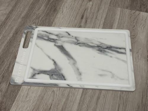 ProTuning® Planche à découper en pierre artificielle avec motif marbre 25 x 40 cm