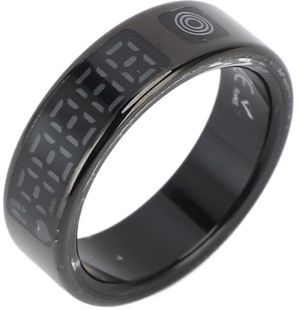 Diyeeni Smart Ring Fitness Tracker, Wearable Smart Ring für Health Health mit Displayscreen & Touch, Verbindung Vital Health Ring für Frauen Männer