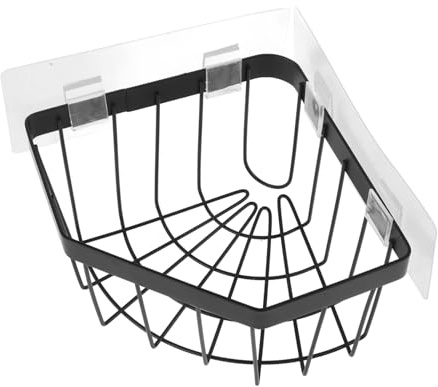 PartyKindom Kitchen Sink Sponge Holder Dishcloth Rack Adhesive Mount Sink Organizer