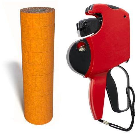 Kenco 18 1 Line Price Gun Kit - Choose Label Quantities and Colors - Includes Ink Rollers- 8 Digit Labeler for Pricing, Dating, and Coding