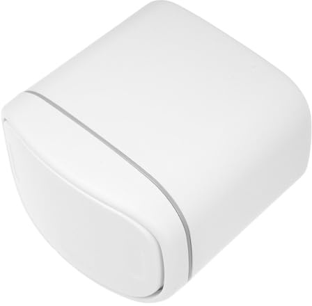 PRETYZOOM Mini Poubelle de Bureau avec Couvercle Basculant Poubelle Plastique pour Table de Cuisine et Bureau Design Élégant et Pratique Couleur Blanche pour Espace de Travail et Salle à