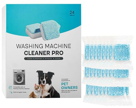 24 Pièces Nettoyant Machine à Laver, Tablette Machine A Laver, Kolina Nettoyant Lave Linge Puissant, Facilement Les RéSidus, La Saleté Et Les Odeurs, Pour à Toutes Les Machines à Laver (1)
