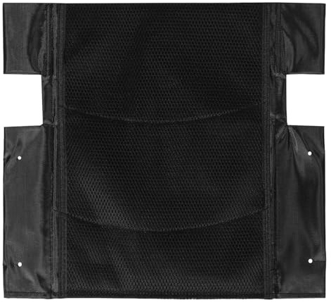 Healeved Coussin de Soutien Lombaire Ergonomique Housse en Tissu Oxford Noir, Matériau Antidérapant Sécurisé, Détachable et Facile d'entretien pour Fauteuil Roulant pour Voyage