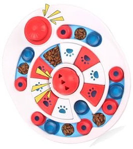 YiQinzcxg Plastomer Slow Eating Pet Bowl Healths Eating Dog Indoor Feeding Für Training Und Portionskontrolle Sound Verbessert Futtertröge