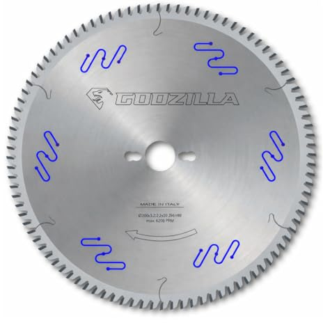 Lame de scie circulaire Diamètre 300 mm, trou 30 mm, Z 96 - Idéal pour bois, métal et aluminium, lames pour circulaires - Coupes parfaites - GodzillaBits