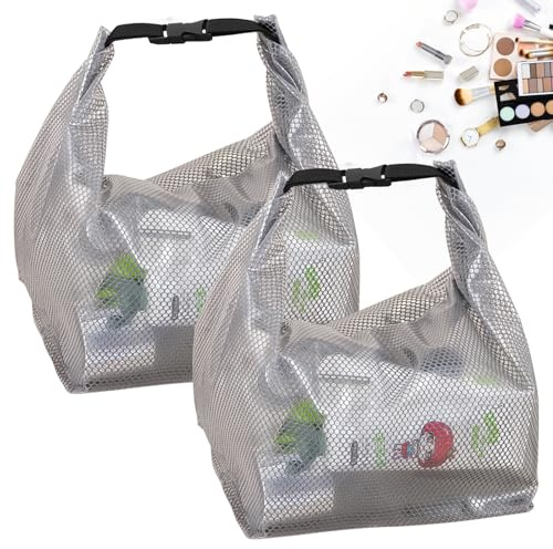 2 Stück Kosmetiktasche, Wasserdicht Durchsichtig, Großes Kulturbeutel Set aus PVC mit Tragegriff, Idealer Reise & Duschbeutel für Damen und Herren, Flugzeugtauglich für Camping & Handgepäck