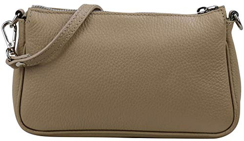 SH Leder Äkta läder axelväska axelväska handväskor clutch liten väska kvällsväska 23 x 13 cm Jennie G323, Ljusbuske, Small