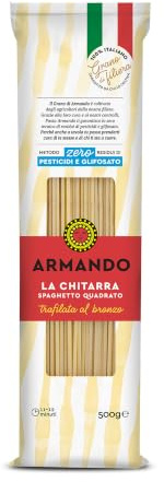 ARMANDO La Chitarra, Lo Spaghetto Quadrato, Pasta di Semola, 21x500g | Trafilata al Bronzo, Grano 100% Italiano di Filiera, Totale 10,5 kg