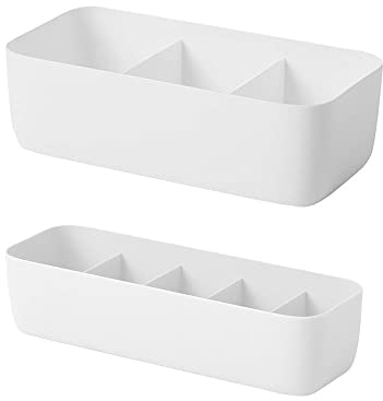 Hazrcvr Schubladen Organizer 2 Stück Weiß - Unterwäsche Organizer Kleiderschrank Ordnungssystem für Kleidung