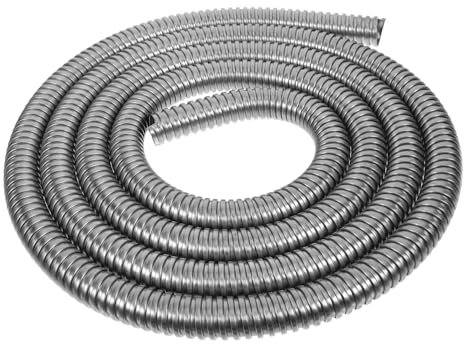 Alipis Manchon de Protection de Gaine Câble en Acier Inoxydable 304 Spiralé Flexible 20 MM Diamètre 3 M, Gestion des Câbles pour Usage Domestique et Professionnel