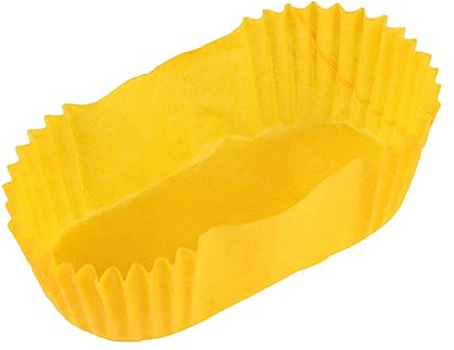 BCOATH Pirottini Di Carta Ovali Per Dolci e Muffin, Resistente Al Calore e All'umidità, Carta Alimentare Gialla Per Torte e Cupcake, Adatti Per Feste e Panetterie, Confezione Da 1000 Pezzi