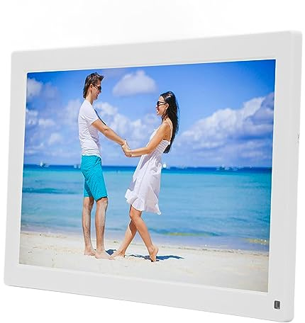 Digitaler Bilderrahmen, 15,6 Zoll IPS HD Touchscreen WLAN Digital Bilderrahmen, Intelligenter Cloud Fotorahmen mit 32 GB Speicher für Android 8.1, Unterstützt Automatische