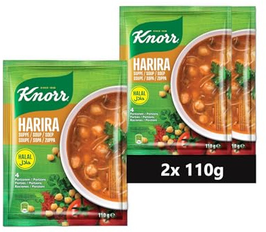 KNORR Halal Soupe Harira (2 Unités (2 x 110g))