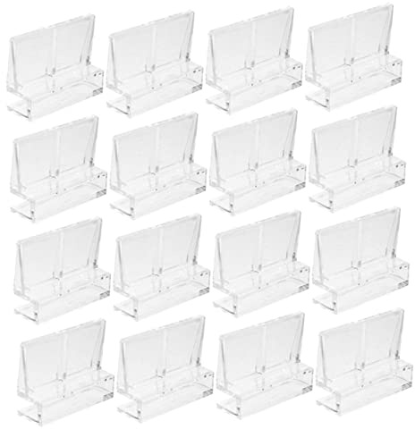 Milisten 16stücke Teiliges Aquarium Glasabdeckung Halterungen Acryl Clips Für Fischtanks Sicher Und Einfach Zu Montieren Für Rimless Aquarien